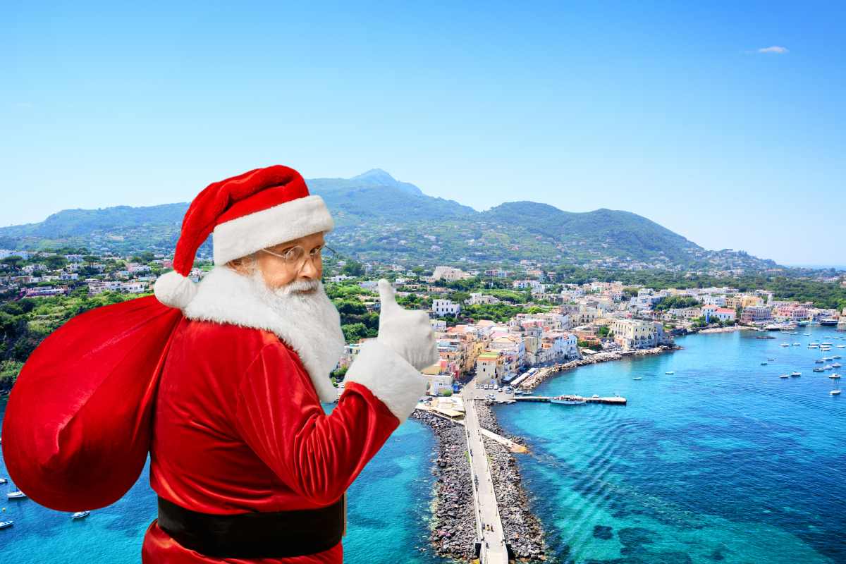 Su un'isola di Napoli c'è una navetta che porta alla casa di Babbo Natale